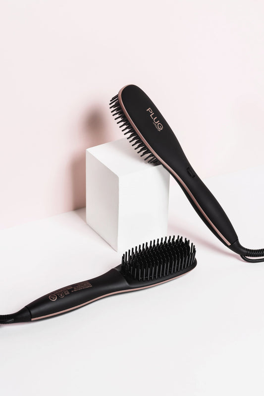 Thermal straightening hair brush