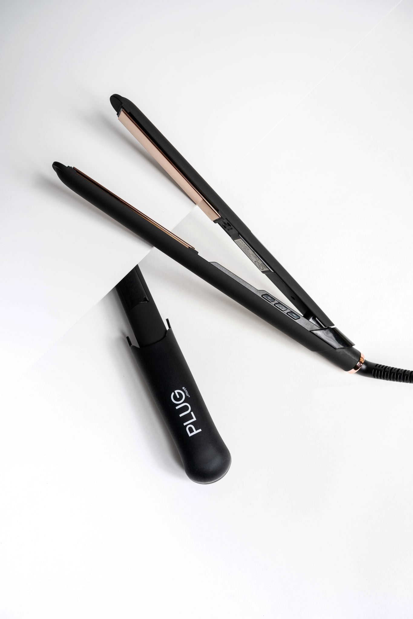 Plugged in hair clearance straightener