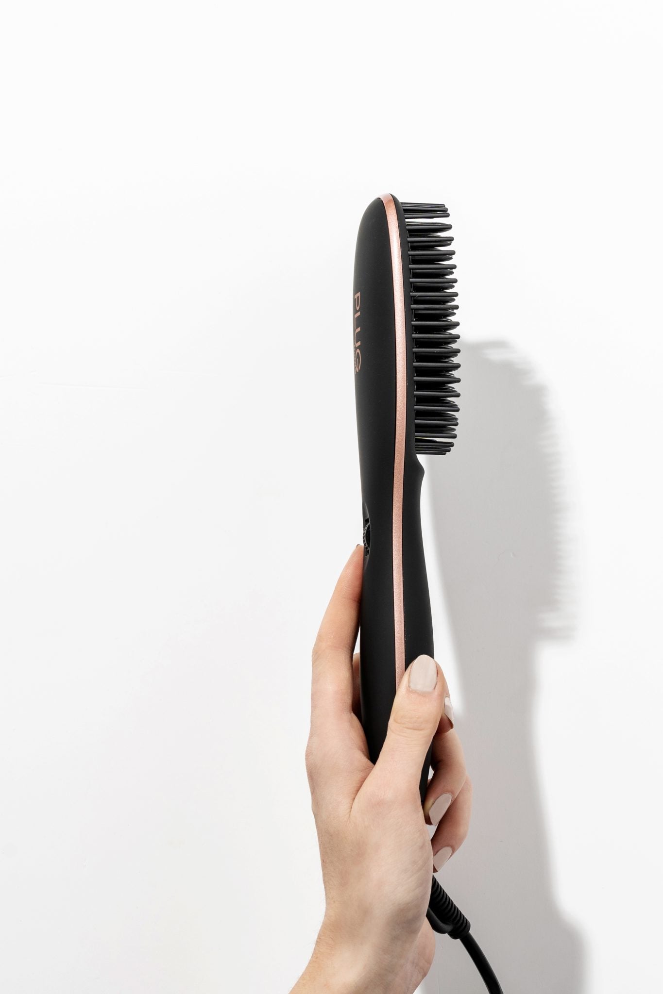 Straightening hair brush